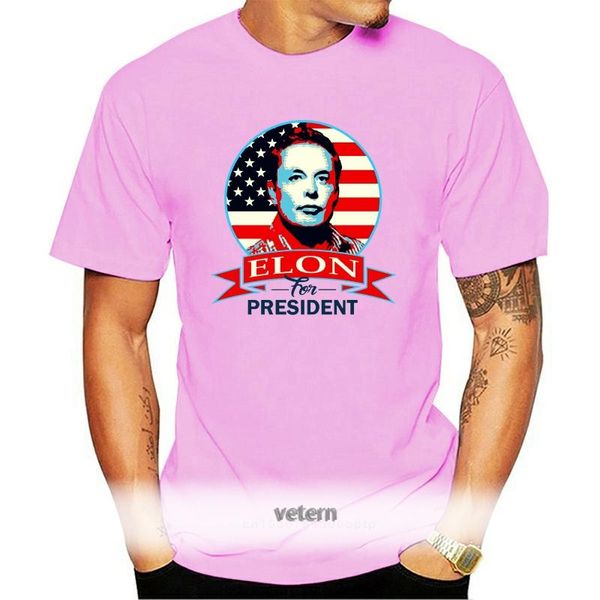 

men's t-shirts elon musk for president black, White;black