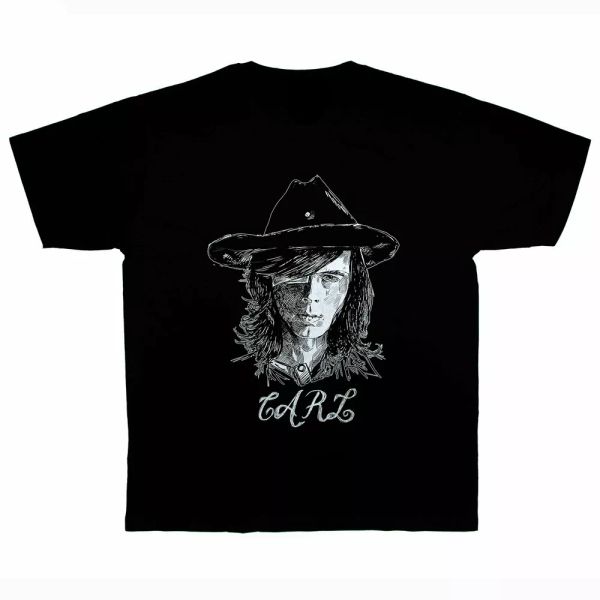 

the walking dead carl t shirt sizes s to 3xl, White;black