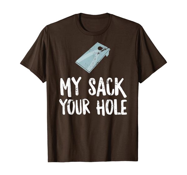 

My Sack Your Hole Funny Cornhole Winner Adult 4th of July T-Shirt, Mainly pictures