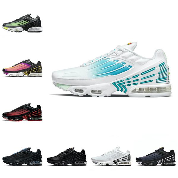 

tn plus 3 tuned iii men sports shoes laser blue white aquamarine obsidian hyper violet deep parachute ghost green triple black trainer desig