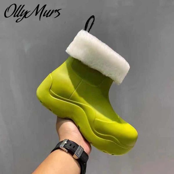 

boots prowow fashion design water proof cozy warm ankle shoes women zapatos mujer, Black