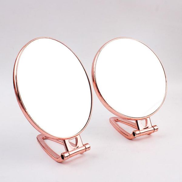 

mirrors hd round deskmakeup mirror removable portable folding simple metal cosmetic vanity make up tool