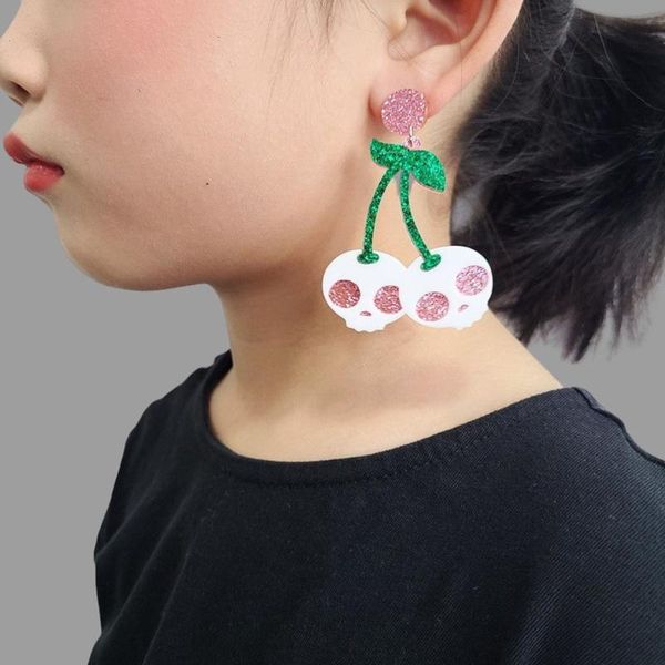 

dangle & chandelier pumpkin ghost skull earrings halloween eardrop gift for kids party jewelry drop, Silver