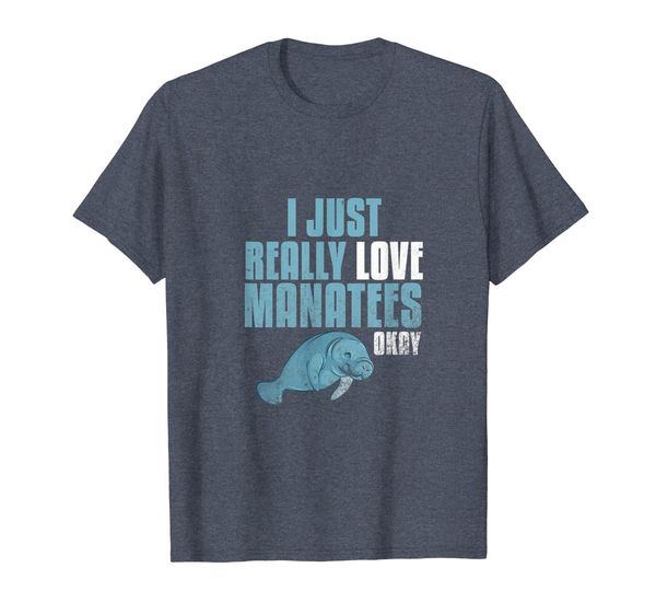 

manatee gifts - i just really love manatees t-shirt t-shirt, White;black