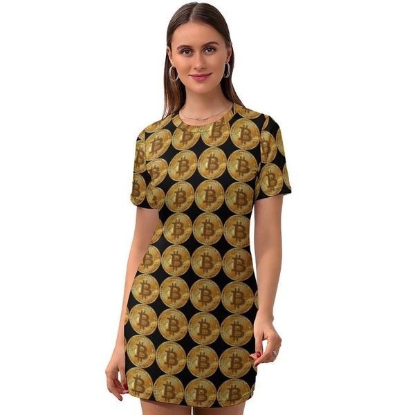 

casual dresses money dress short sleeve patterns daily bodycon girl polyester elastic one-piece, Black;gray