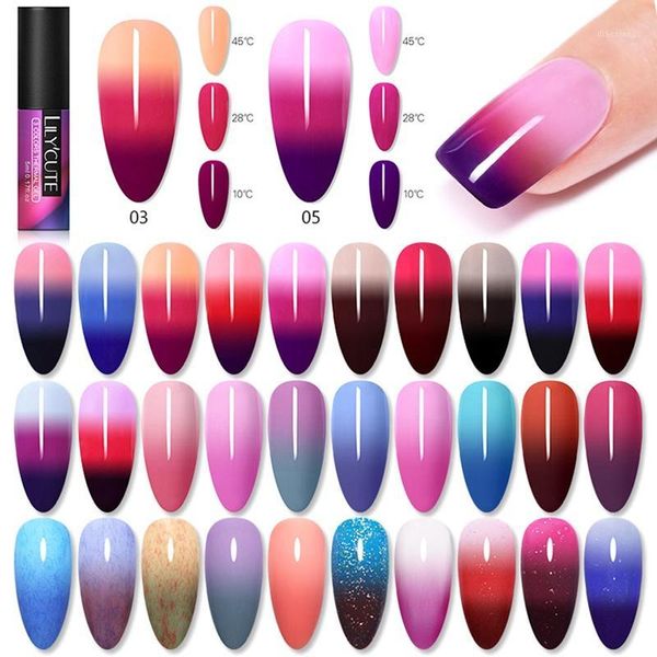 

nail polish flash chameleon temperature change oil glue gradually rainbow polish1