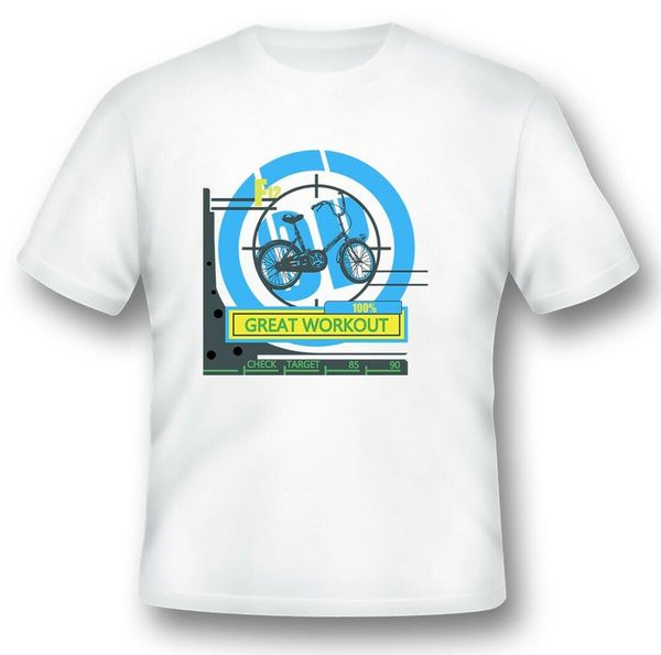 

great workout 100% black or white tee, White;black