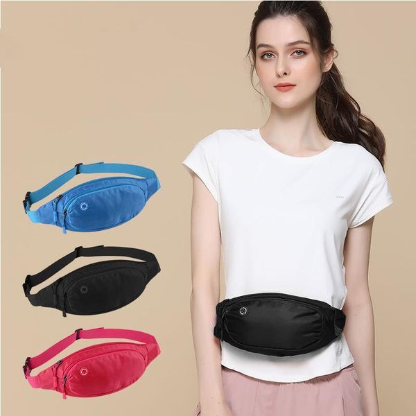 

small nylon waist bag women pack chest female phone pouch 2021 fitness running casual banana bumbag bags