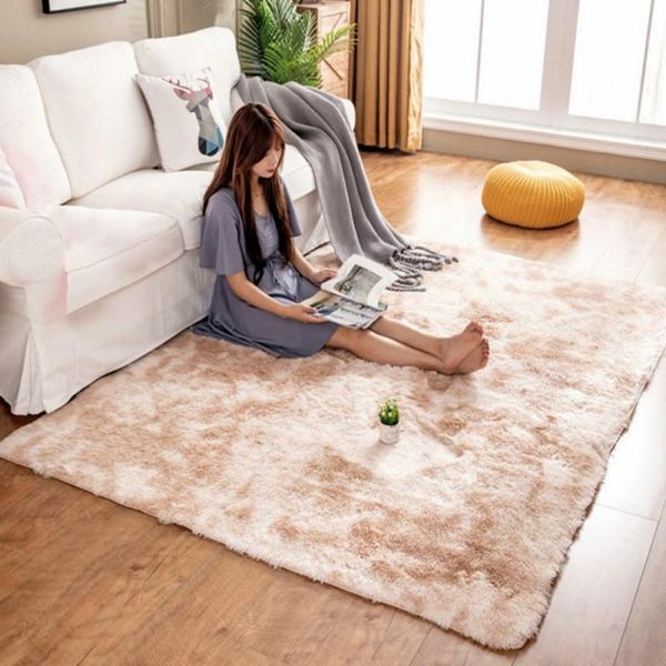 

carpets nordic ins fashion living room carpet bedroom full coffee table bed plush net red tie-dye bedside girl blanket floor mat
