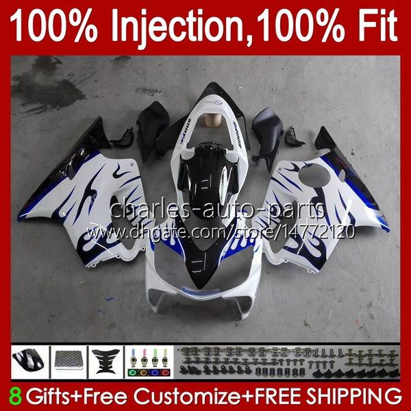 Injektionsformfeuerungen für Honda CBR 600 fs CC 600F4I CBR600 Blue Flames F4I 01 02 03 Bodywork 46no.89 CBR600F4I F4 I 600CC 2001 2002 2003 CBR600FS 01-03 OEM Body Kit