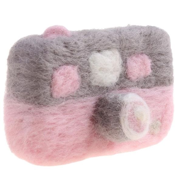 

clothing sets born infant pography prop crochet boys girls knit camera toy pink/black, White