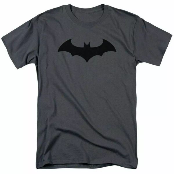 

dc batman hush logo t shirt mens licensed dc comics tee charcoal, White;black