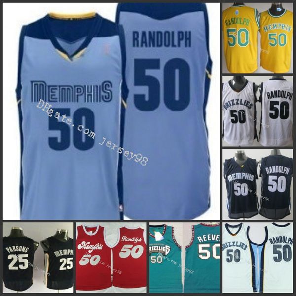 

memphis grizzlies black #50 zach randolph retro basketball jersey