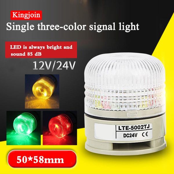 

small integrated three-color lamp 24v sound and light alarm led warning 12v systems