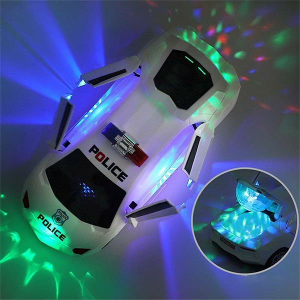 

Toys Car for Boys Kids Electric Police Car Music LED Light Cool Toy Car Gift