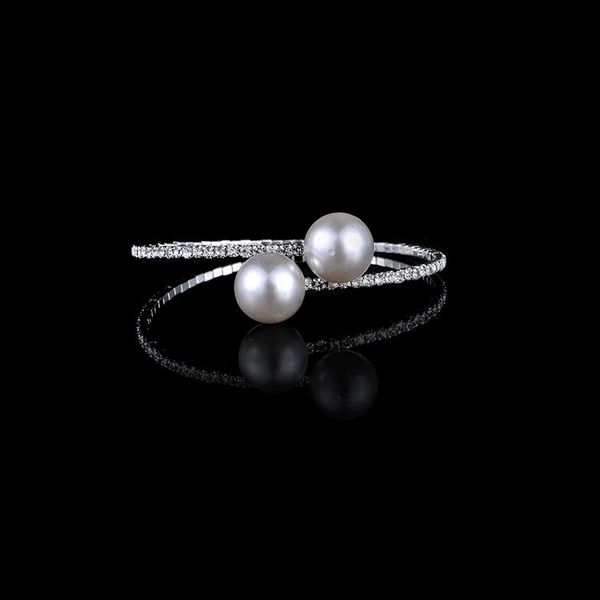 

bangle girls bridal jewelry bracelet with rhinestones, Black