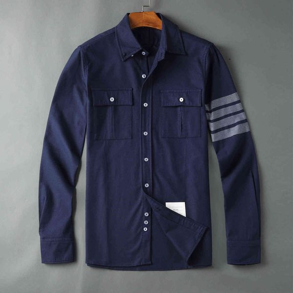 

men's casual shirts casual cotton shirt, long sleeve classic, gray stripe, oxford, thick, 2xl, a2382021, White;black