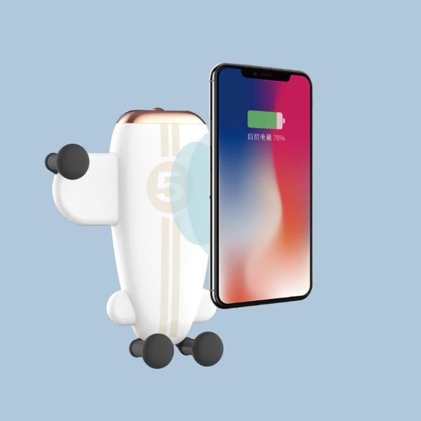 

cell phone mounts & holders airplane car holder stand with qi fast wireless charging function for iphonex xr xs 8 note9 s9 s8 plus s