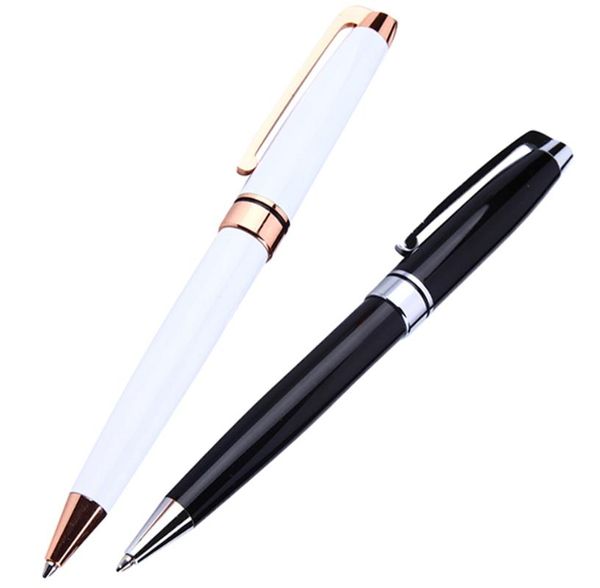 

ballpoint pens [logo + ]500pcs/lot, 82021 company promotional customized gift twist action metal ball pen, Blue;orange