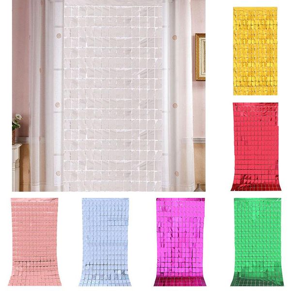 

party decoration rose gold curtain background birthday decor shimmer wall backdrop baby shower wedding sequin 2m