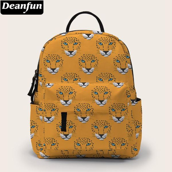 

backpack deanfun mini tiger printed school cute fashion bags for girls yellow designer purse dmnsb-28