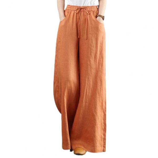 

women's pants & capris jeans high waist long trousers pockets sweat absorbent solid color elastic drawstring pencil for work, Black;white