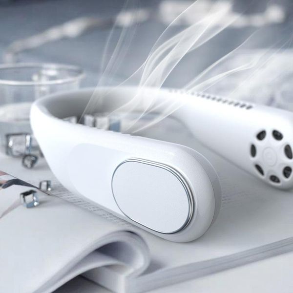 

neck fan rechargeable 4000mah silent usb portable bladeless for home outdoor neck-hanging fans ventilador electric