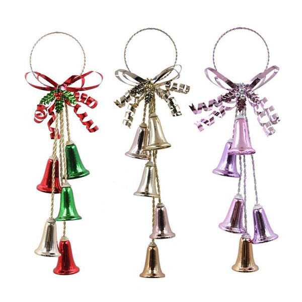 

christmas decorations tree bell ornament ribbon jingle ornaments for home year