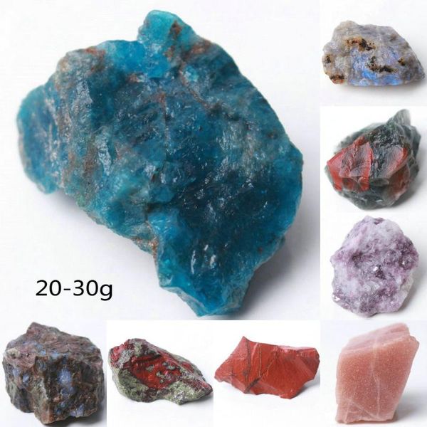 

20-30g natural colorful rough stone irregular specimen reiki healing decorative objects & figurines