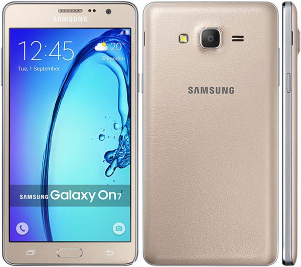 Original Samsung Galaxy On7 G6000 Handys, Dual-SIM, Quad Core, 1,5 GB RAM, 8 GB, 16 GB ROM, 13 MP, 4G LTE, generalüberholtes Handy