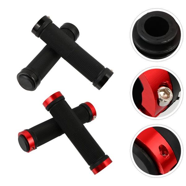 

cycling gloves 2 pairs professional bike handle cover useful handgrip accessory, Black