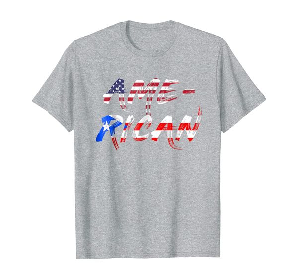 

american puerto rican t-shirt usa puerto rico boricua tee, White;black