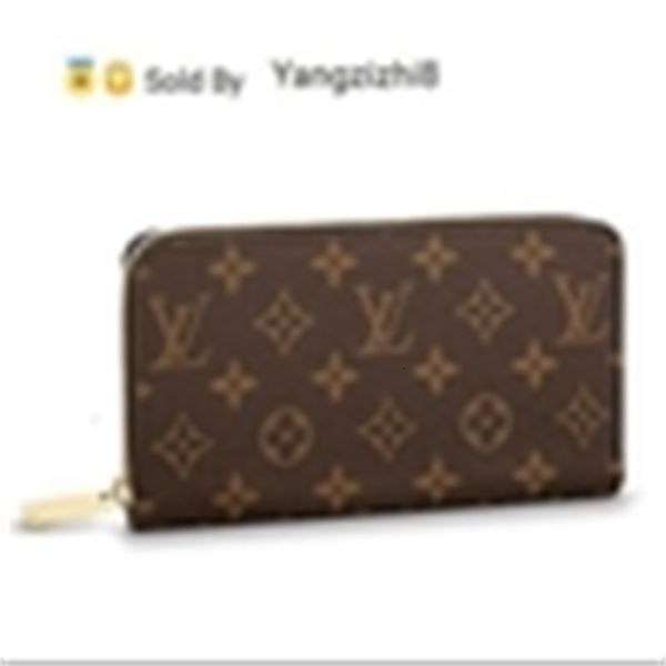 

yangzizhi8 real m42616 zippy wallet old flower brown 2019 caviar lambskin chain flap bag long chain wallets key card holders purse clutches, Black;red