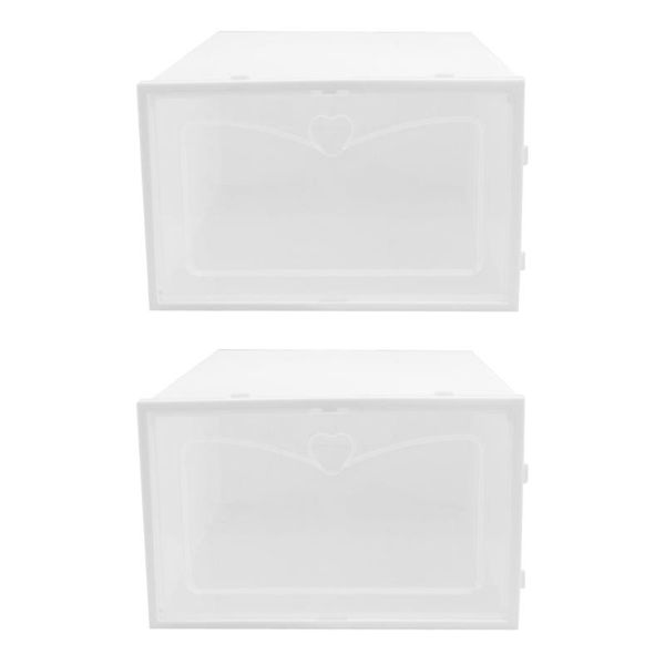 

2pcs thickened shoe box home storage boxes male container footwear clothing & wardrobe