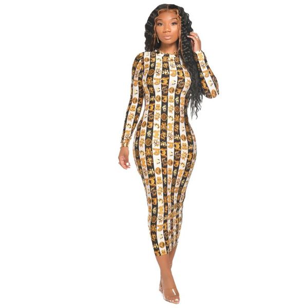 

black white striped print women party dress mock neck long sleeve package hip vintage casual high waist pencil dresses, Black;gray