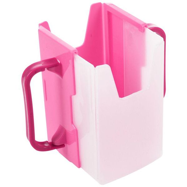 Tazze piattini Baby Child Universal Juice Pouch Milk Box Holder Cup Toddler Self-Helper Rosa