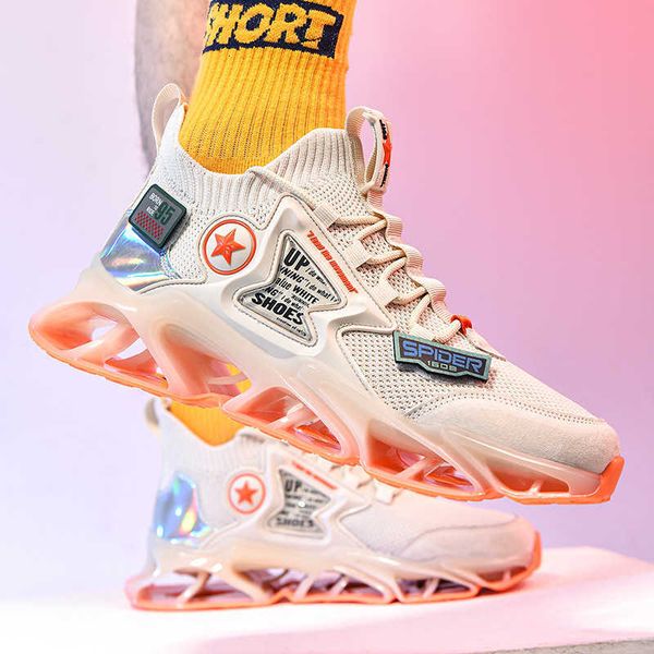 

sports shoes men's 2021 blade heightening running leisure shock absorption basketball summer breathable