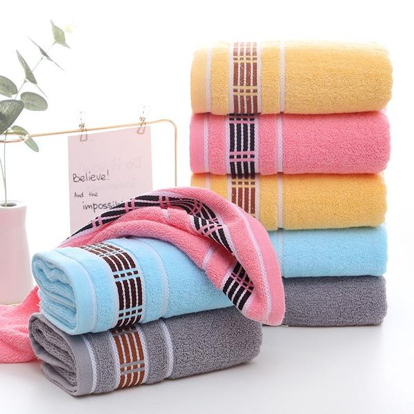 

towel household striped soft absorbent easy clean not shed hair bath 34*74cm
