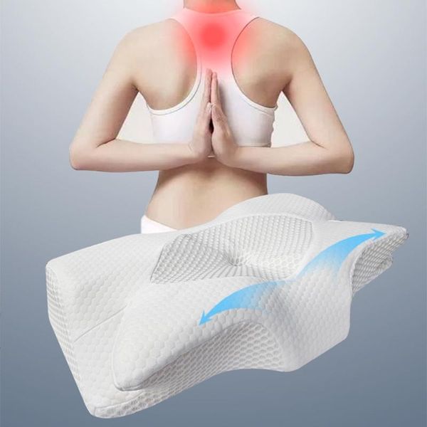 

pillow memory foam relief neck shoulder pain for side back stomach sleeper slow rebound orthopedic pillows