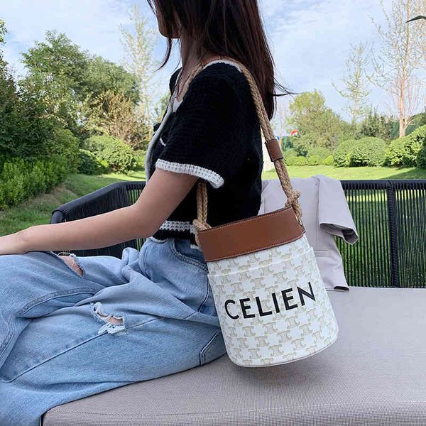 

luxury herme handbags and storage paul triumphal arch female hemp rope flower bucket 2021 armpit one shoulder han
