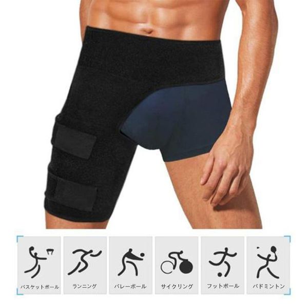 

elbow & knee pads thigh support leg warmmers groin wrap waist sacrum pain relief strain arthritis brace protector, Black;gray