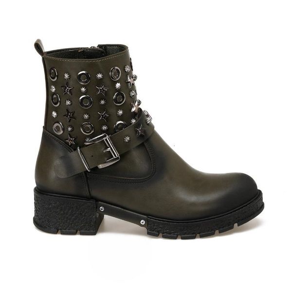 

boots flo 19sf-2010 khaki women 's butigo oylw, Black
