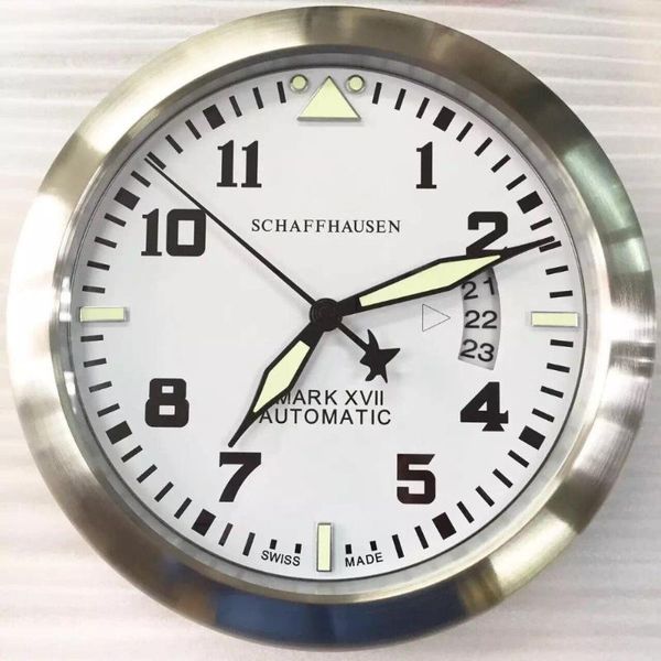 

wall clocks home decor vintage digital clock modern design golden full green metal watch horloge murale