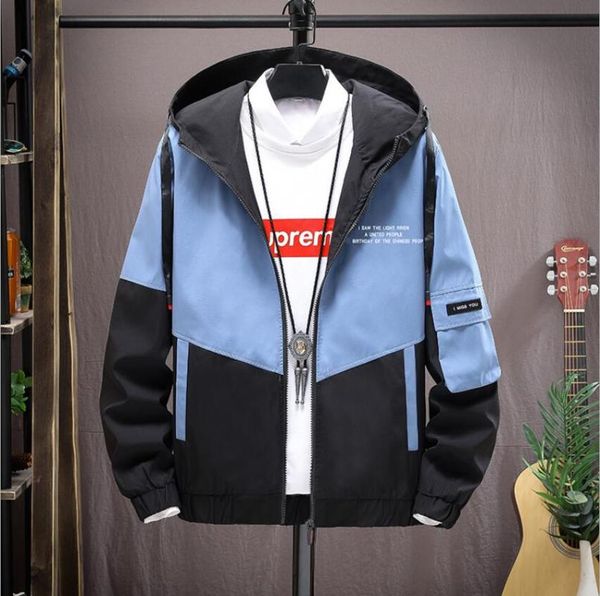 

men's jackets hooded 2021 autumn outdoor causal windbreaker men women basic coats zipper lightweight male, Black;brown