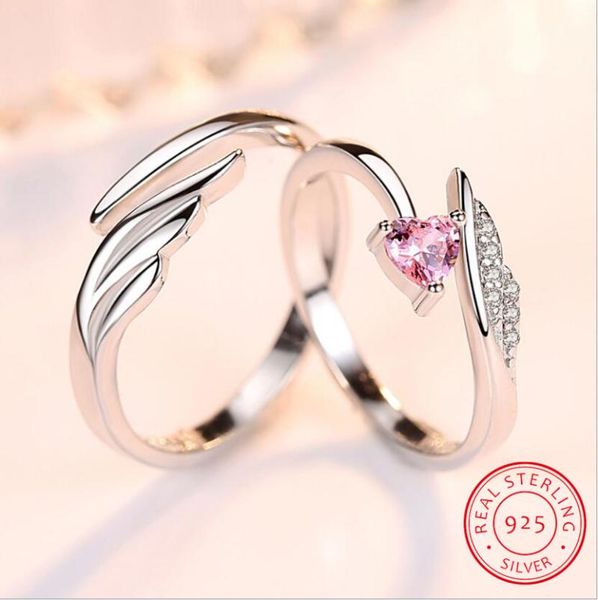 

cluster rings 925 sterling silver jewelry fashion woman opening ring anniversary wedding engagement couple, Golden;silver