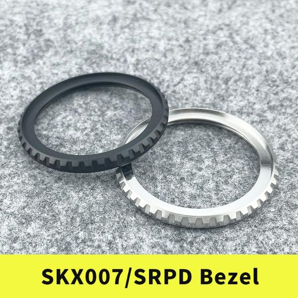 

repair tools & kits skx007/srpd lx line style bezel matte black 316l stainless steel