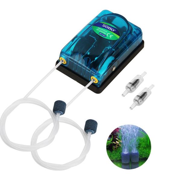 

air pumps & accessories sobo sb-248a/sb-348a aeration pump fish tank transparent silent oxygen oxygenation