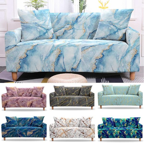 

chair covers marble watercolor sofa cover slipcovers elastic armchair dining 3 seaters stretch bezug
