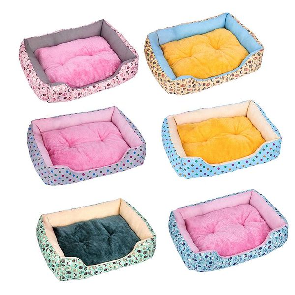 

kennels & pens winter warm dog bed mat soft kennel plush waterproof cloth nest puppy pet supplies