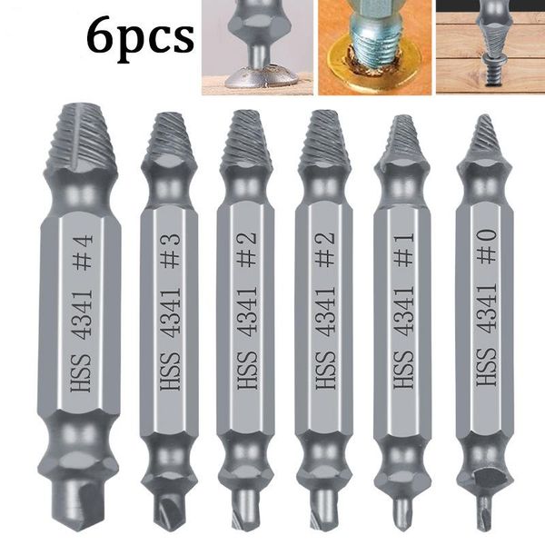 

professional hand tool sets 0# 1# 2# 3# 4# damaged screw extractor breakage bolt hss drill bits easy out guide set remove broken kits
